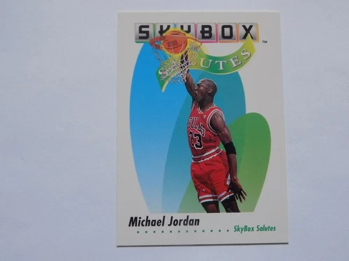 1991-92 Skybox Salutes Card #572 Michael Jordan Bulls HOF