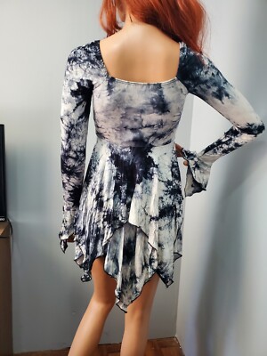 CURRENT MOOD | F IS FOR FAIRIES Full-Sleeve Handkerchief DRESS | Tie Dye  XXS NWT | eBay