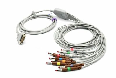 Schiller 10 Leads Banana EKG Cable 4.0 Compatible - Same Day Shipping