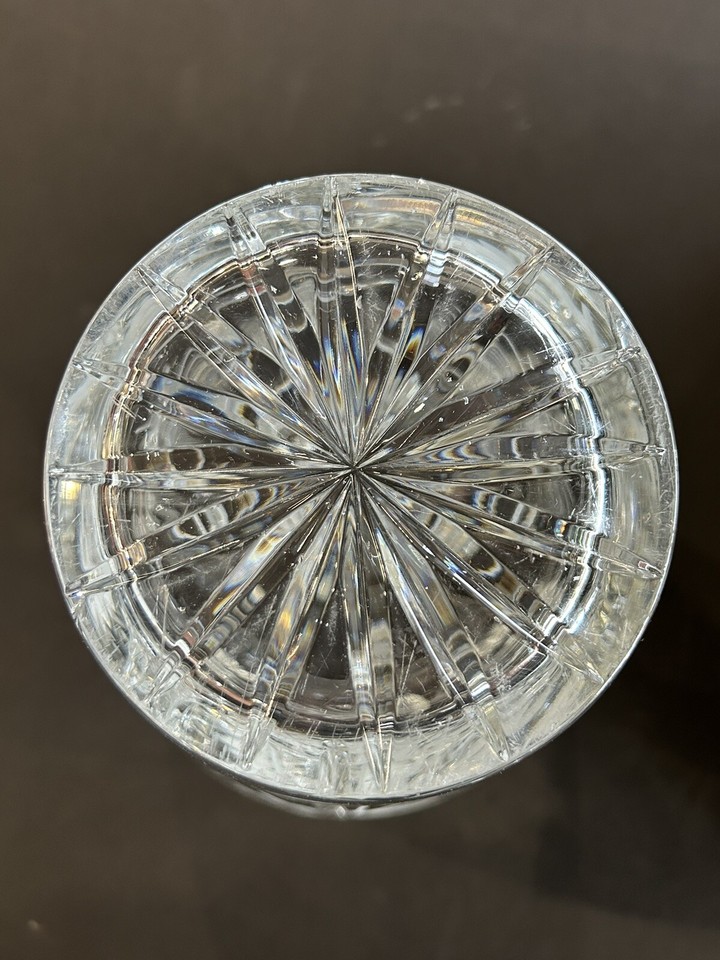 12” Violetta 24 Lead Crystal Pinwheel Crystal Vase eBay
