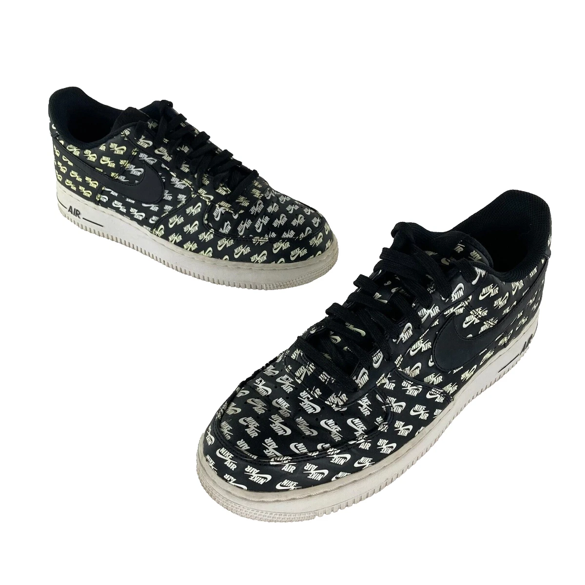 Nike Air Force 1 Low 07 Mens QS All over logo AH8462 001 US Size