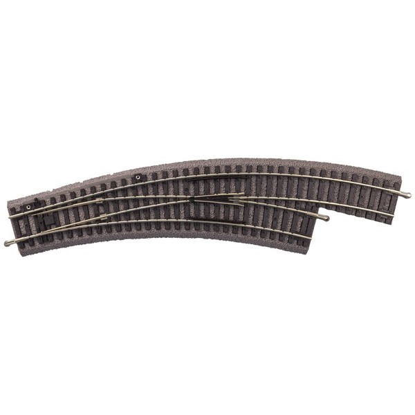 Piko 55423 Bogenweiche Rechts Abzweigend, A-Gleis Mit Bettung, Spur H0-image