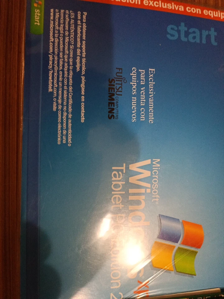 Windows XP Tablet Pc original nuevo precintado en Español con memoria - Imagen 3 de 4