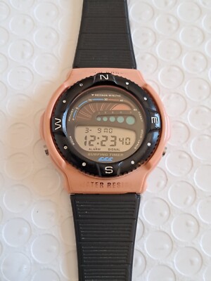 CASIO Surfing Timer 942 SUF-100 Vintage Digital Watch 1990s for