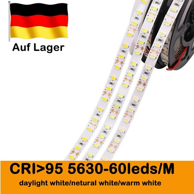 5M High CRI RA 95+ Leiste Lichterkette Band LED Streifen Strip 60leds/M Weiß