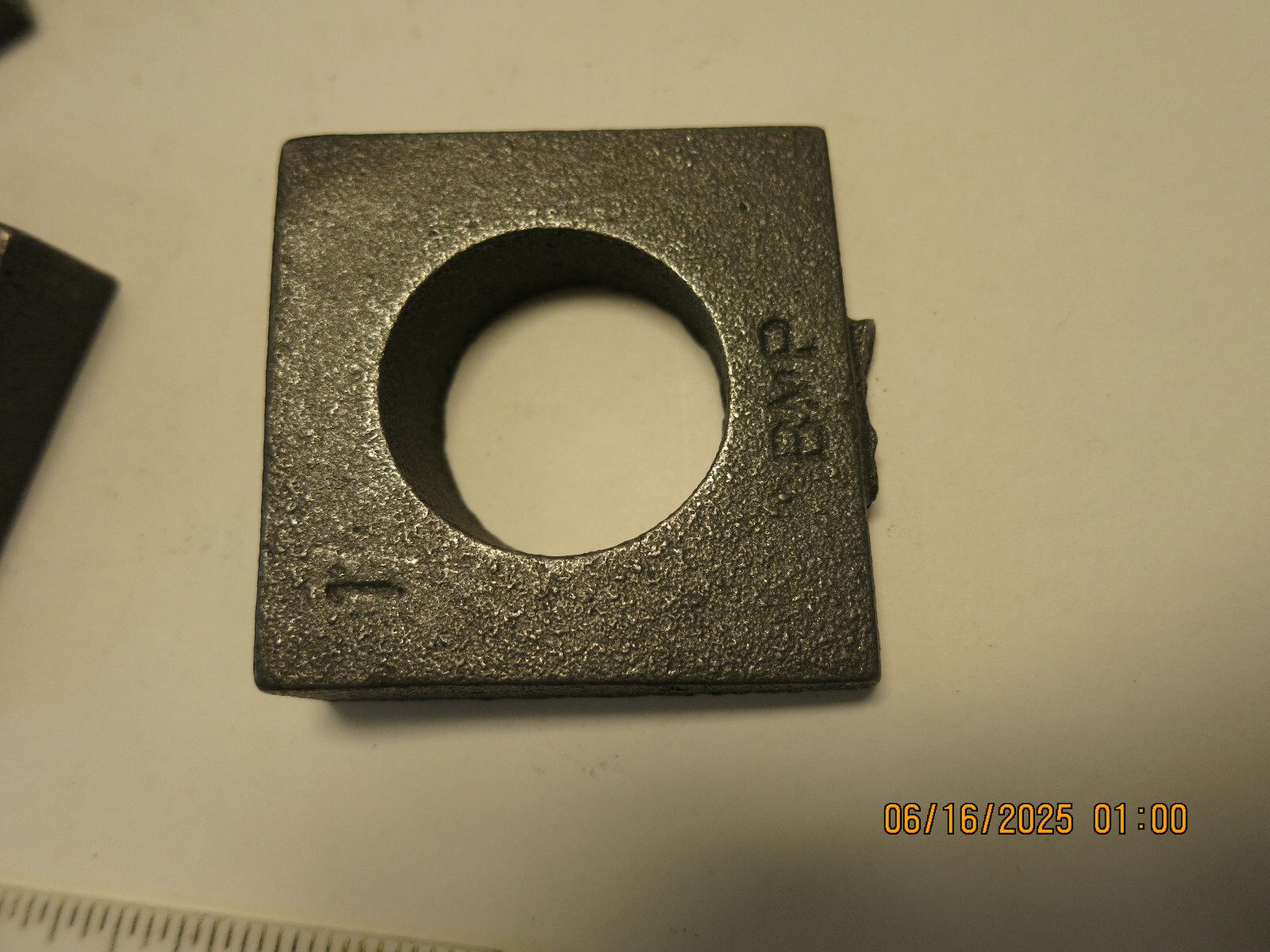 1" Beveled Square Washer Malleable Plain Lot of 20  New