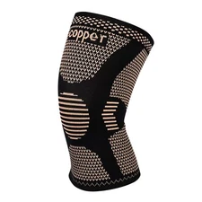 Copper Knee Support Compression Sleeve Brace Patella Arthritis Pain Relief US