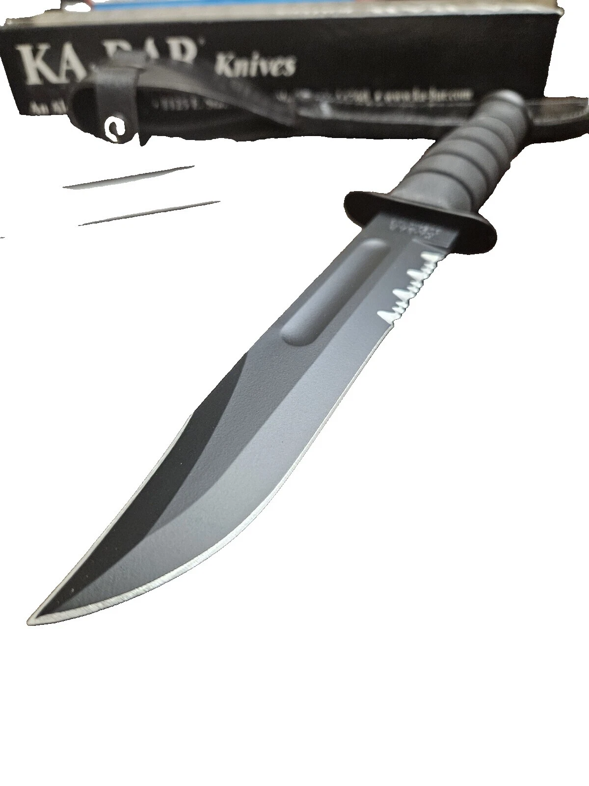 Mango de Goma KA-BAR modernos De Colección Caza Cuchillos de Hoja Fija producidos en fábricas