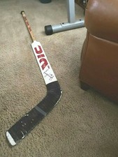 Darren Pang Chicago Blackhawks Signed Vic ROOKIE Game Used GOALIE Stick   COA 