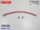 Saeco Gaggia Parts - Braided Silicone Hose 250mm Set with Clamps for New Models