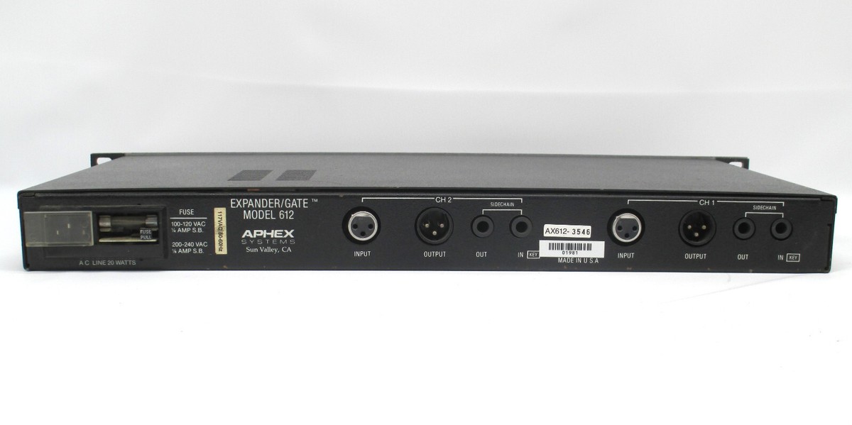 Rack Mount Aphex 2-Channel Expander Gate Model 612 #954 | eBay