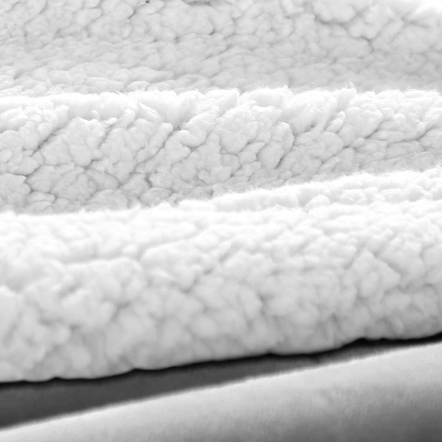 500 GSM Heavy Sherpa Fleece Blanket Soft Warm Bed Sofa Throw Weighted