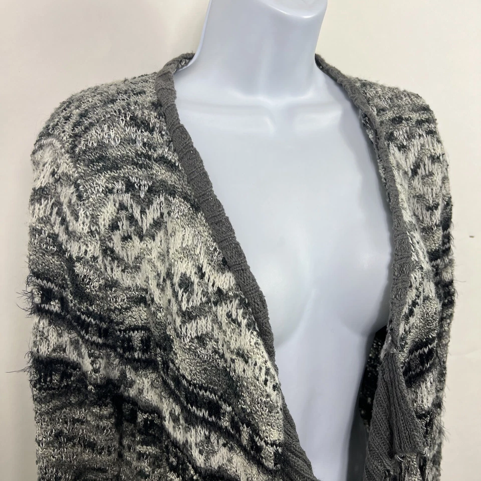 Cárdigan Suéter American Rag Cie Medio Frente Abierto Manga Larga Mezcla de Lana Foto 2 de 4