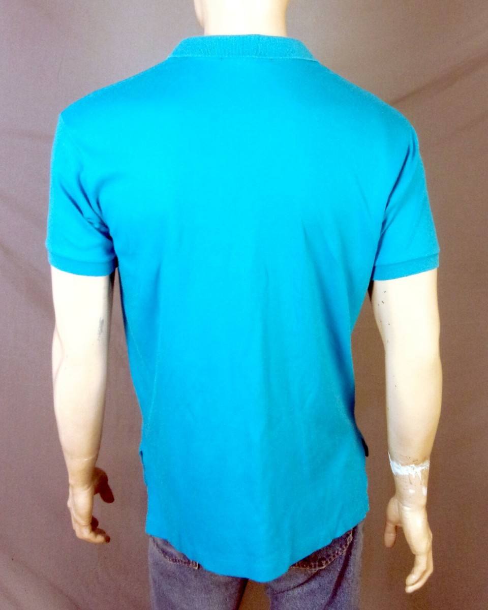 euc 80s true vintage Polo Ralph Lauren USA Blue Shirt Neon euc 80s true vintage Polo Ralph Lauren USA Blue Shirt Neon