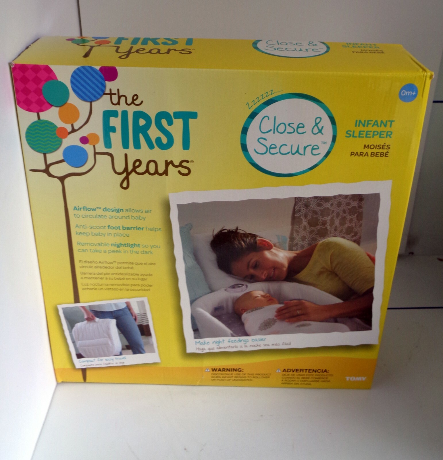 the first years close & secure portable infant sleeper