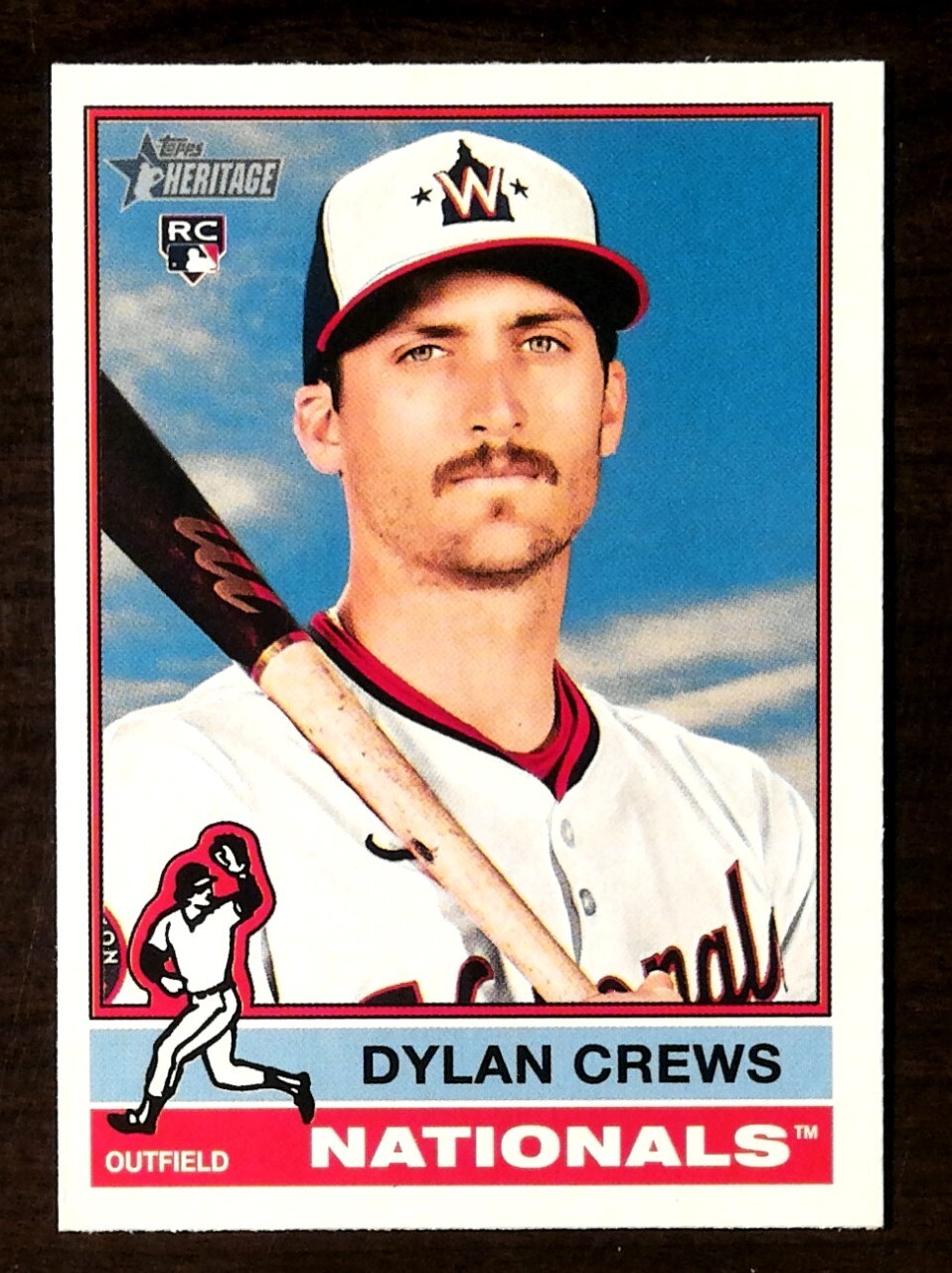 2025 Topps Heritage Dylan Crews Rookie RC #247 Nationals