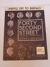 Forty Second Street Old Sheet Music Al Dubin Una Merkel Ruby Keller Ginger Roger