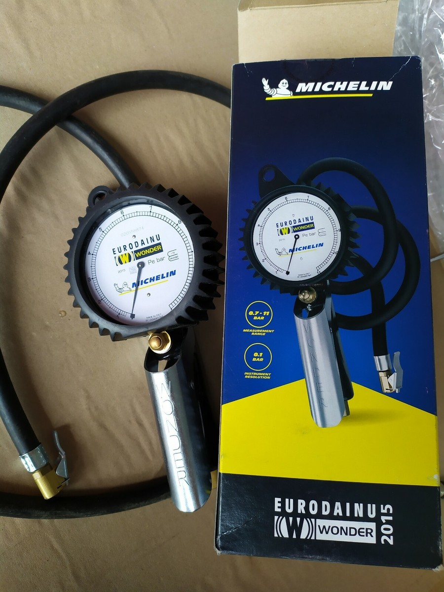 Pistola Di Gonfiaggio Professionale MICHELIN EURODAINU 2015 - Manometro 80mm, Tubo 1.5m, 0.7-11 Bar