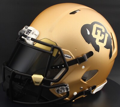 cu football helmet left side COLORADO BUFFALOES NCAA Riddell Speed Full Size AUTHENTIC Football Helmet