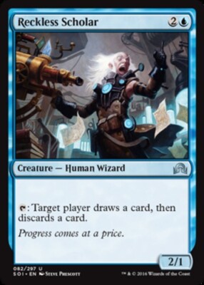 Reckless Scholar Light Play, English Magic the Gathering MTG Shadows Over Innist