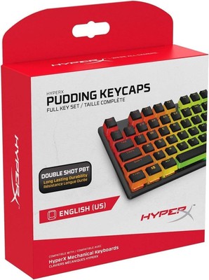 Pudding Keycaps   Vollständiger Tastensatz   PBT   {Schwarz}   English US Lay...