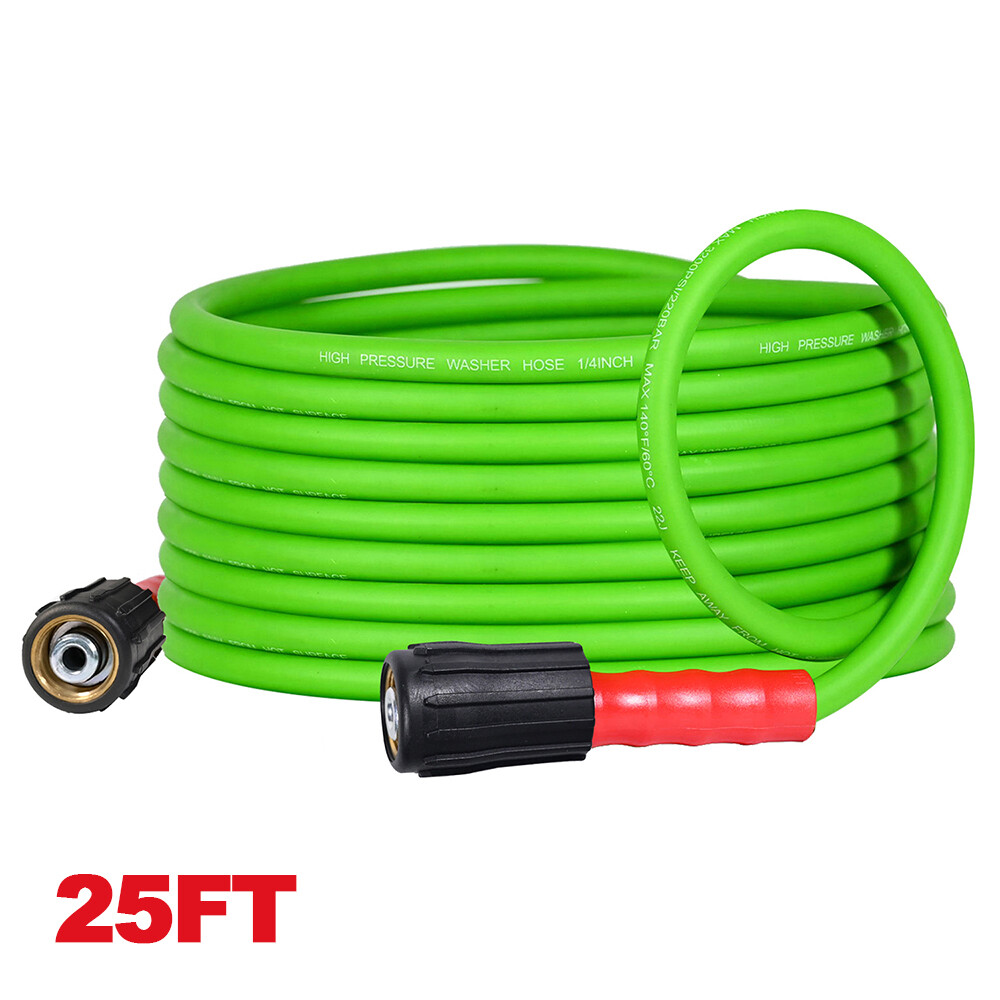 YAMATIC 3200 PSI Pressure Washer Hose 1/4" M22-14mm Flexible Power Washer Hose