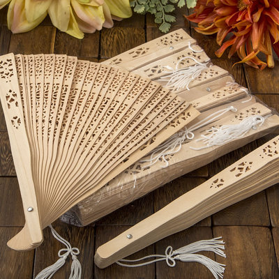 Sandalwood Folding Fan Wedding Favor Summer Party Favors Outdoor Wedding