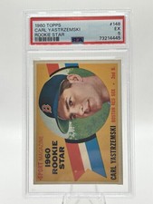 1960 Topps Carl Yastrzemski Rookie RC #148 PSA 5 EX HOF Red Sox