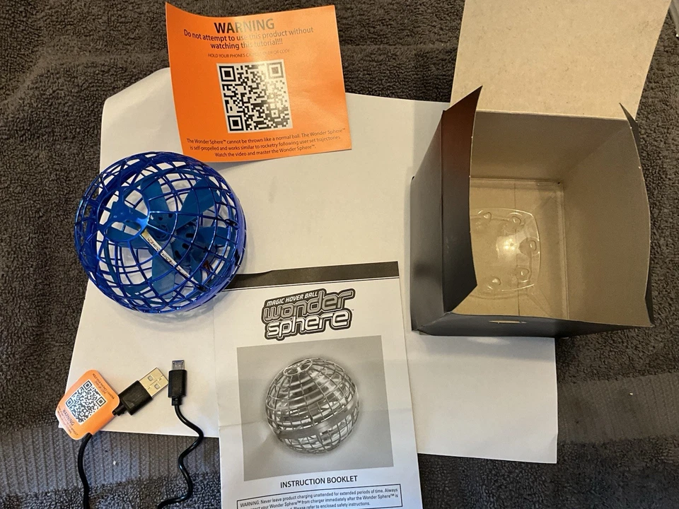 LUMISPHERE Hand Controlled Flying Action Orb, Blue, Cool Toy, Brand New, Sealed - Image 4 of 4