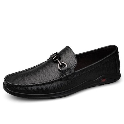 Men's Loafers Driving Shoes Genuine Leather Low-top Handmade Business Shoes