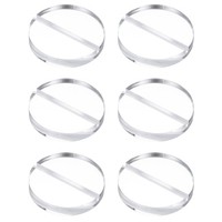 "6Pcs Klare AcrylstäNder FüR Kartenhalter, 60 Mm Rund Mit 1/8\" Schlitz"