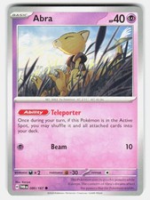 Pokemon TCG Abra Twilight Masquerade 080/167 Common NM