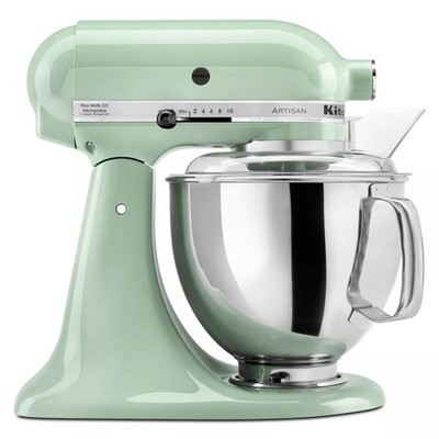 KitchenAid 5QT Tilt-Head Stand Mixer Pistachio Artisan Series 5qt KSM150PSPT 10