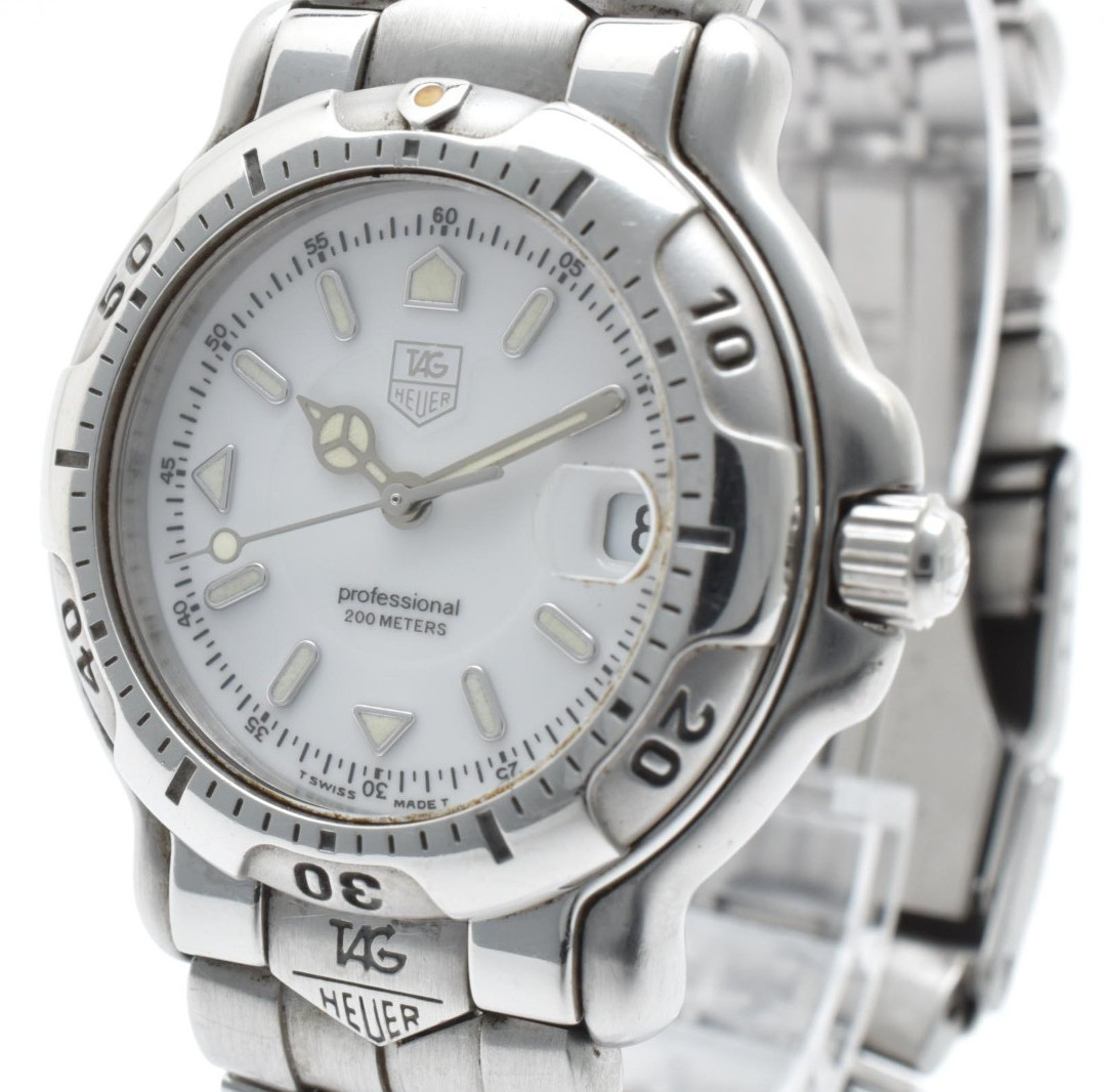 TAG HEUER Professional WH1211-K1 200M【box】 Vintage Quartz White Dial JAPAN image 2