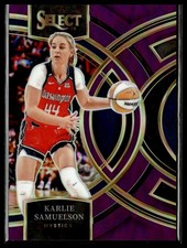 2024 Panini Select WNBA 132 Karlie Samuelson Wash Mystics Purple Prizm 074/149