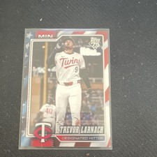 Topps 2025 Series 1 Trevor Larnach Twins #279 Independence Day /76