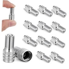14 Pack Double Seal Valve Stem Caps, Metal Flow Through Tire Air Caps Inflate