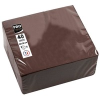 PROnappe Servietten Braun 2-Lagig 38,0 X 38,0 Cm, 40 St.