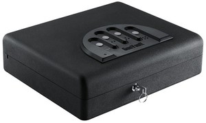 GunVault MicroVault XL MVB1000 Biometric Steel Handgun Safe Black