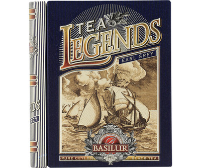 Basilur Tea Legends Earl Grey Ceylon Black Tea 5 Pyramid Tea Bags