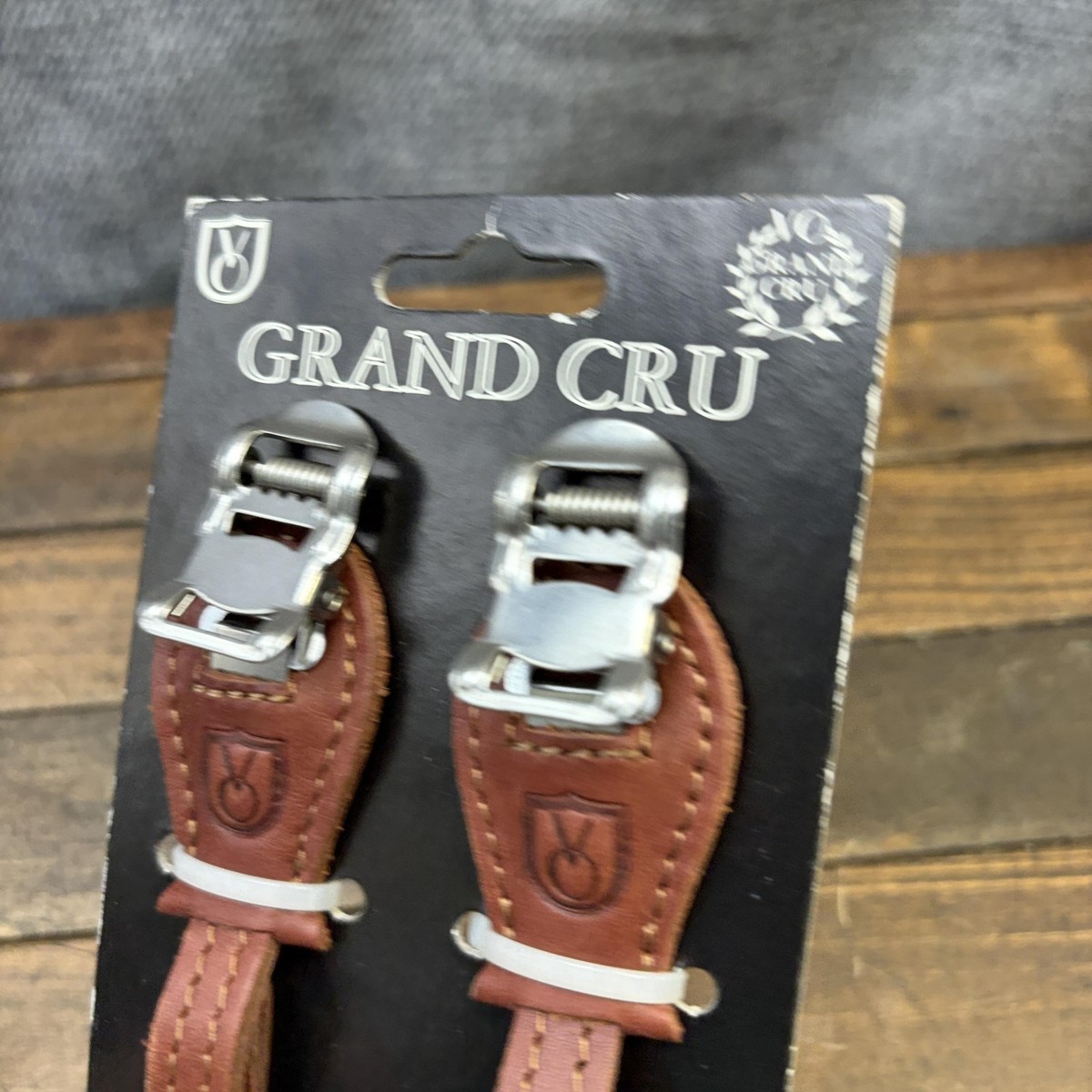 Velo Orange Grand Cru Leather Toe Straps Pedal Pair Brown Bike 65g