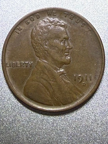 1911-D Lincoln Wheat Cent/Penny VF+, maybe XF nice coin!