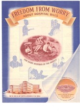 1946 Mutual Benefit INSURANCE War Coverage Health & Accident Vintage