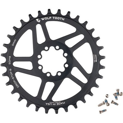 Wolf Tooth Direct Mount Chainring - 34t, Black SDM8-R-B-00F-34