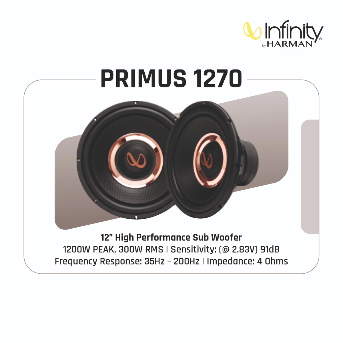INFINITY CAR SPEAKERS | PRIMUS 1270 | 12
