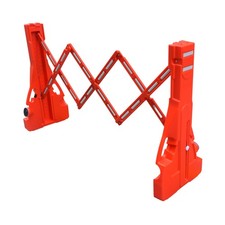 6 ft Ultra Portable Lightweight Gate Barricade, 36" High Red and Reflective W...