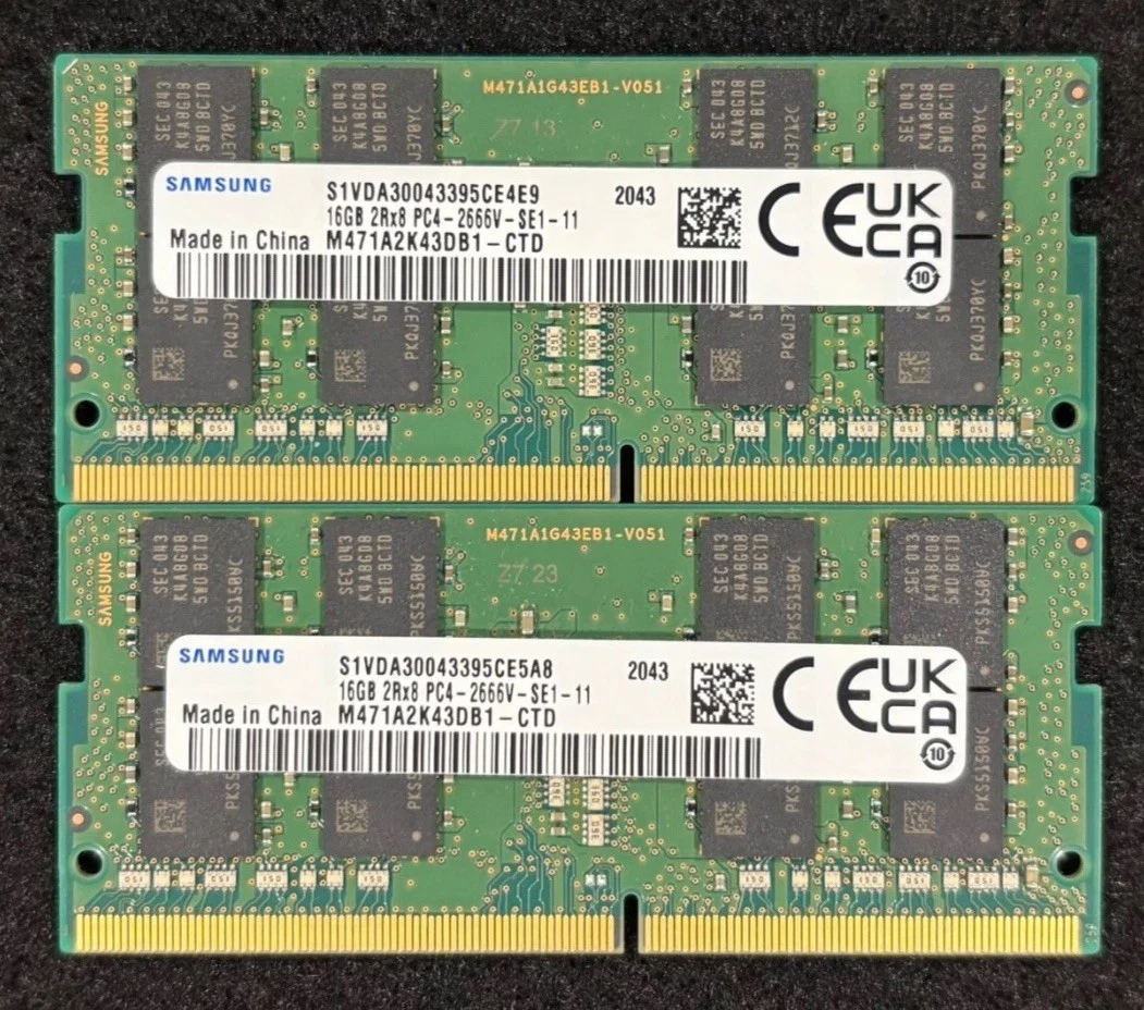 Samsung DDR4 SDRAM 32 GB Total Capacity Memory (RAM) for sale - eBay