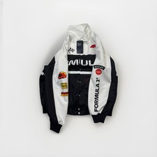 New Formula 1 75th Anniversary Jacket Black White London's O2 Arena Small NWT