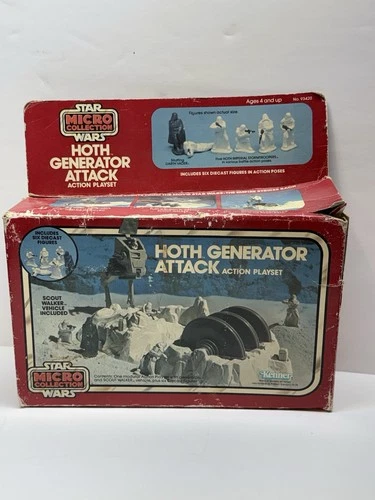 VINTAGE STAR WARS MICRO COLLECTION HOTH GENERATOR ATTACK PLAYSET 1982 KENNER