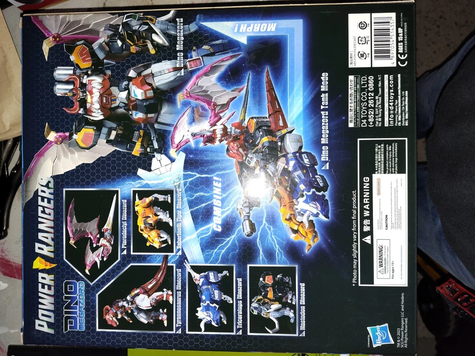 Flame Toys Mighty Morphin Power Rangers Go! Kara Kuri Combine Dino Megazord *NUEVO Foto 2 de 2